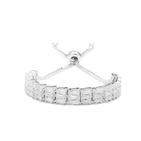 Sterling Silver Wholesale Handcraft Baguette Stone Tennis Bracelet 